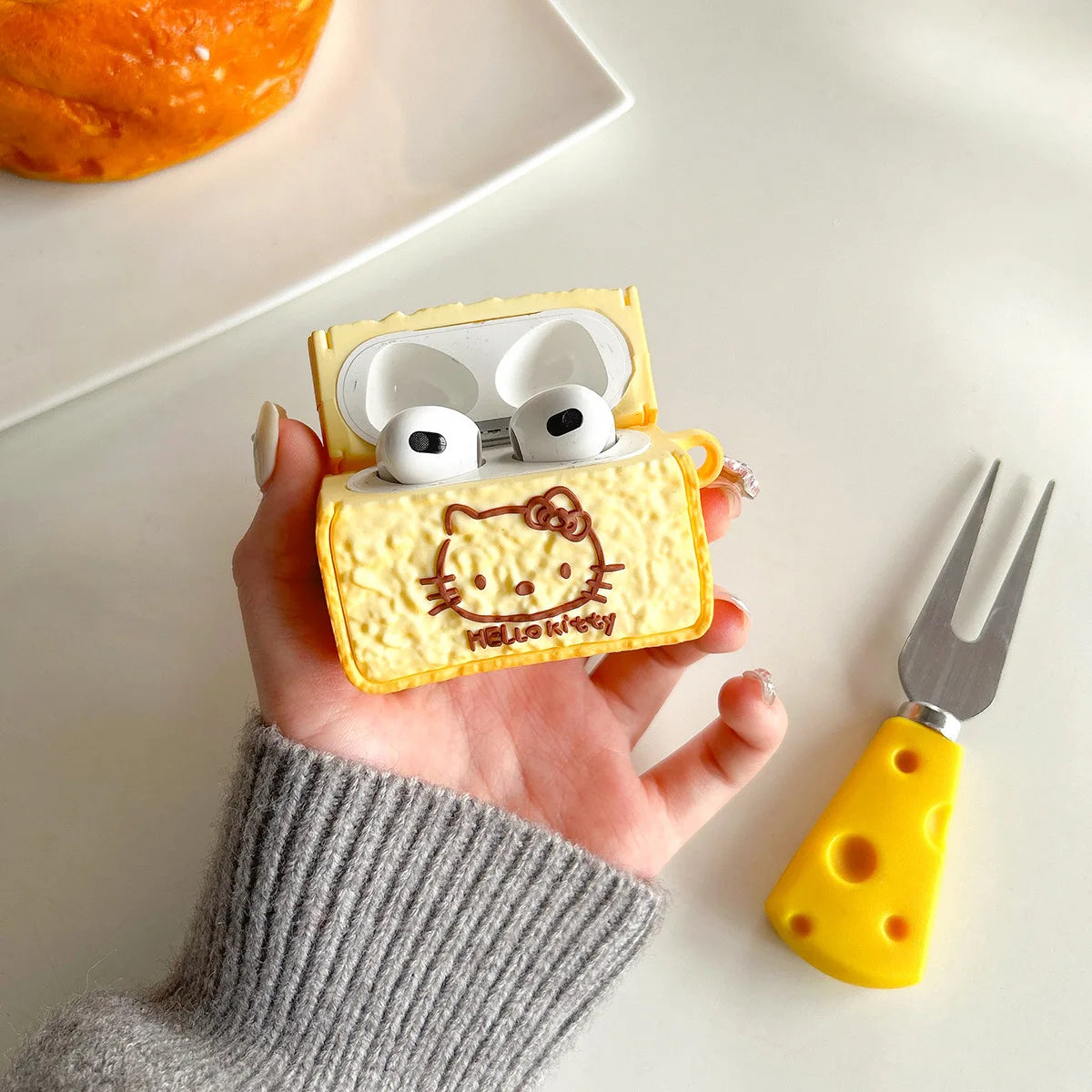 Protection d'airpods pain grillé