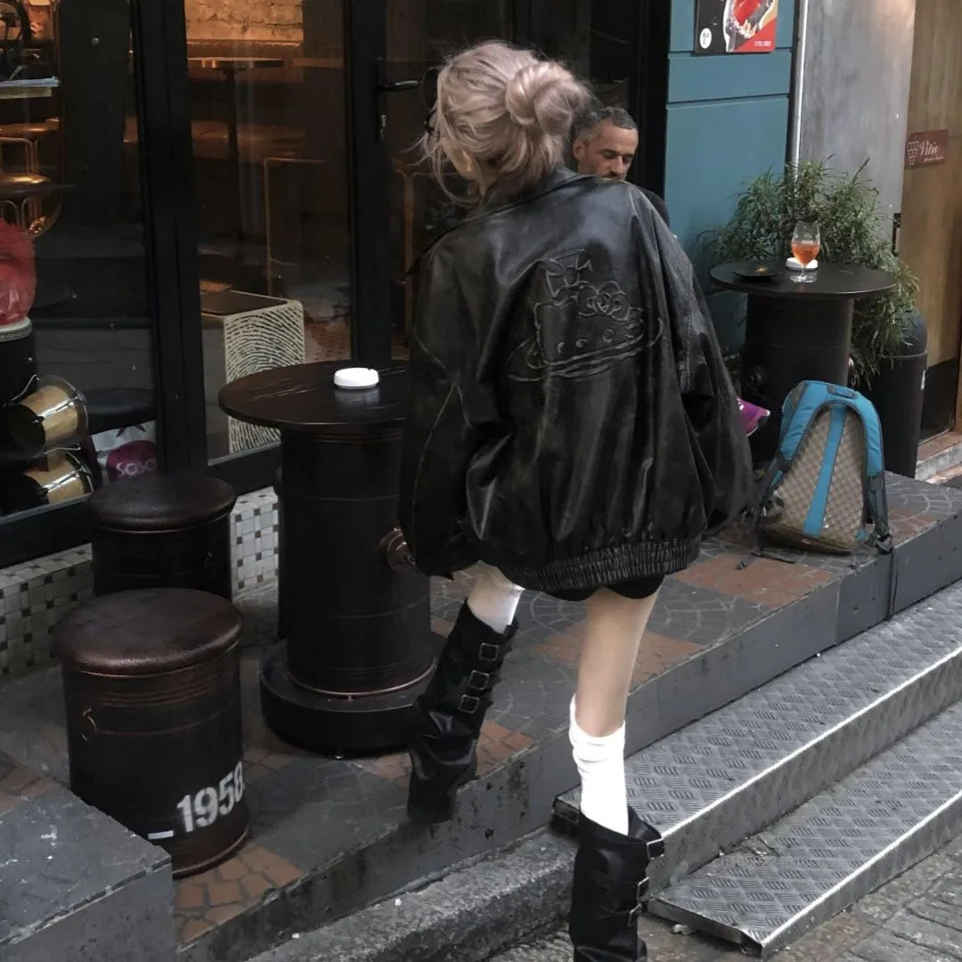 Veste en cuir