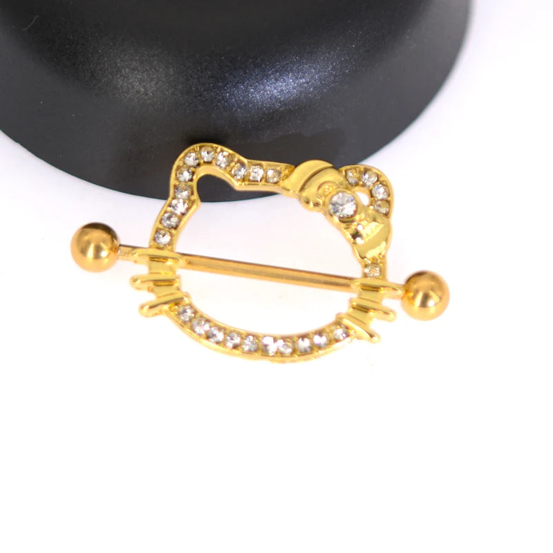 Piercing de Tétons Hello Kitty