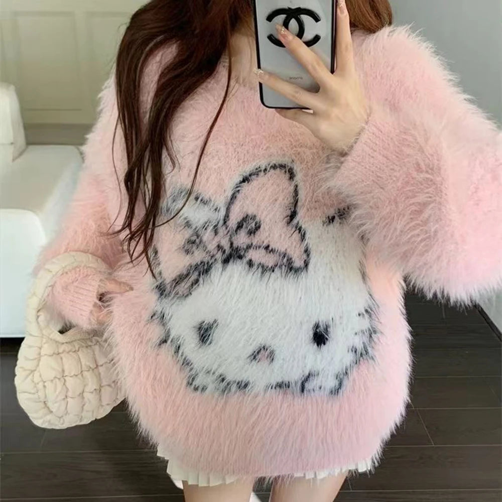 Pull oversize fluffy