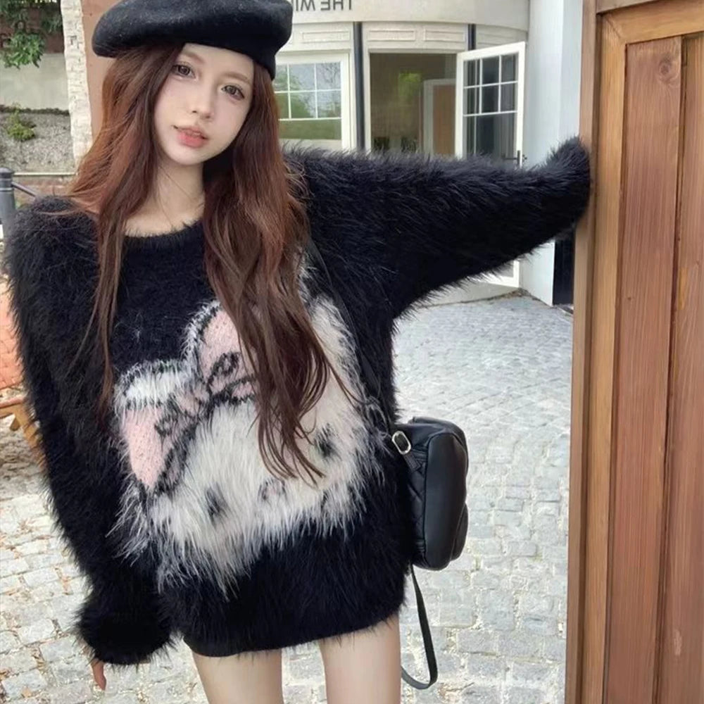 Pull oversize fluffy