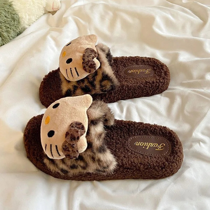 Chaussons léopard