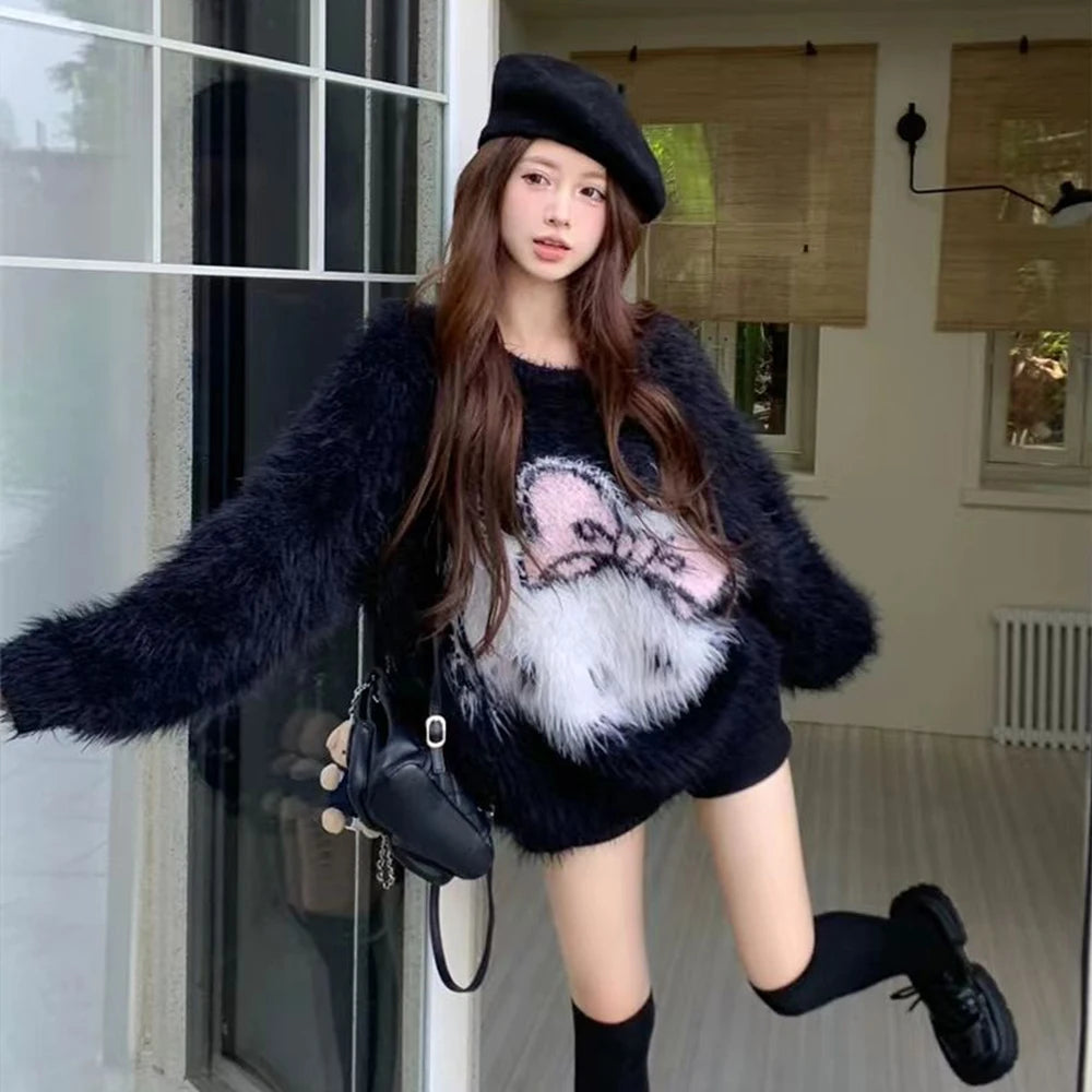 Pull oversize fluffy