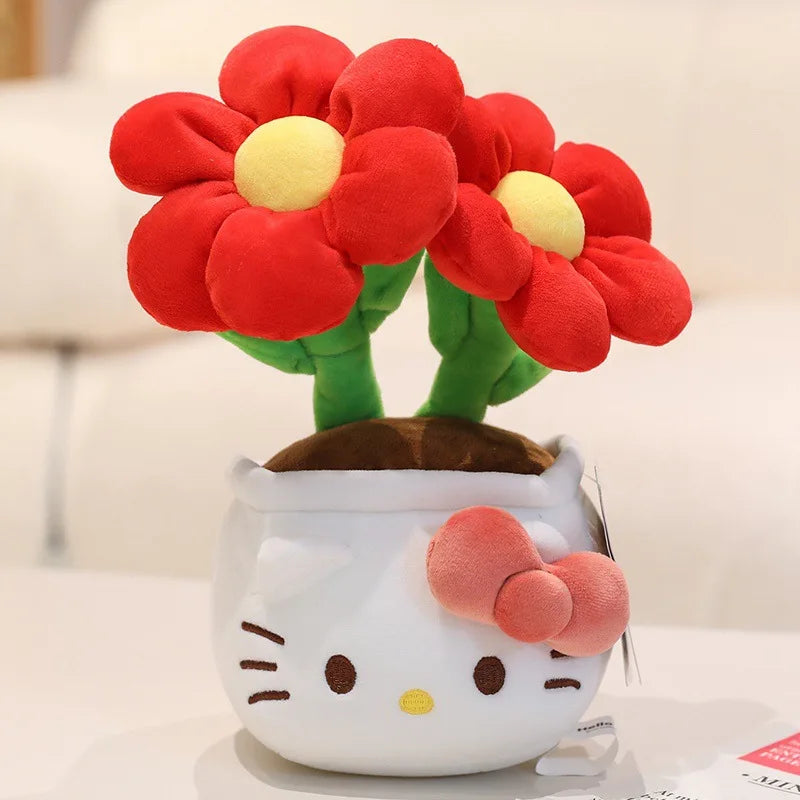 Peluche fleur Hello Kitty