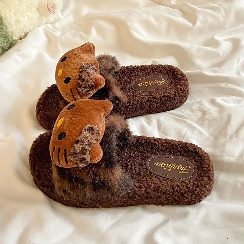 Chaussons léopard