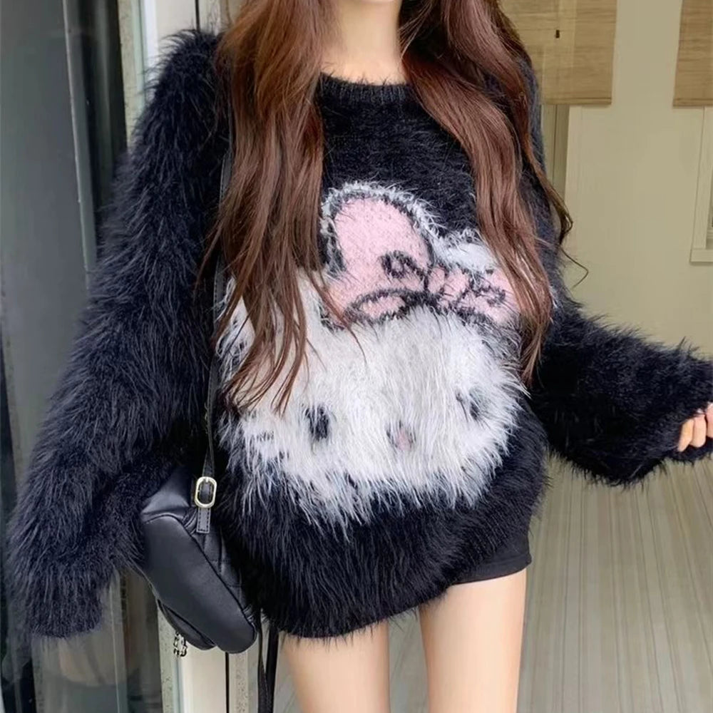 Pull oversize fluffy