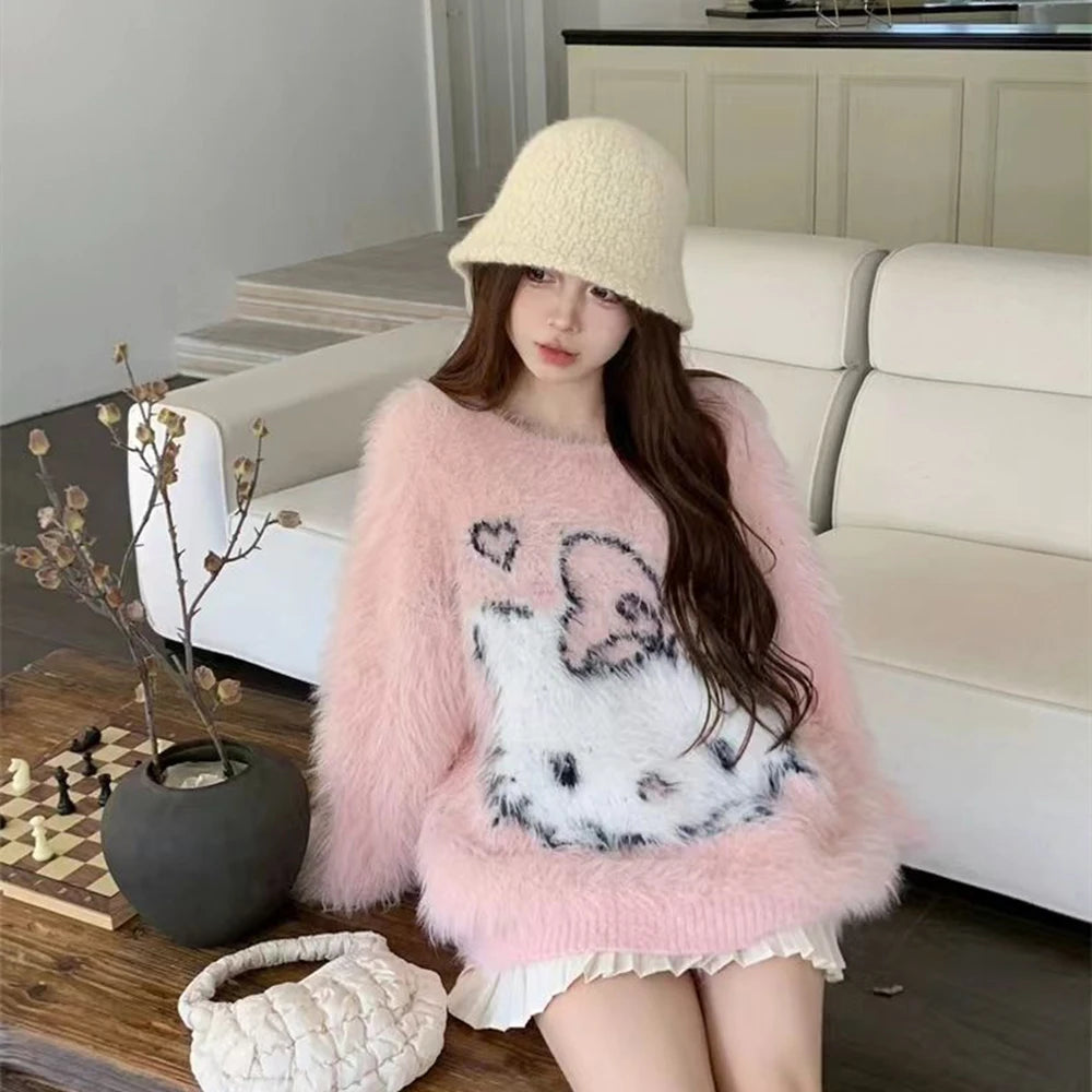 Pull oversize fluffy