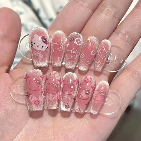 Faux ongles à paillettes