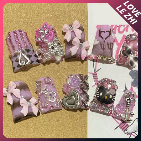 Y2K ongles hello kitty