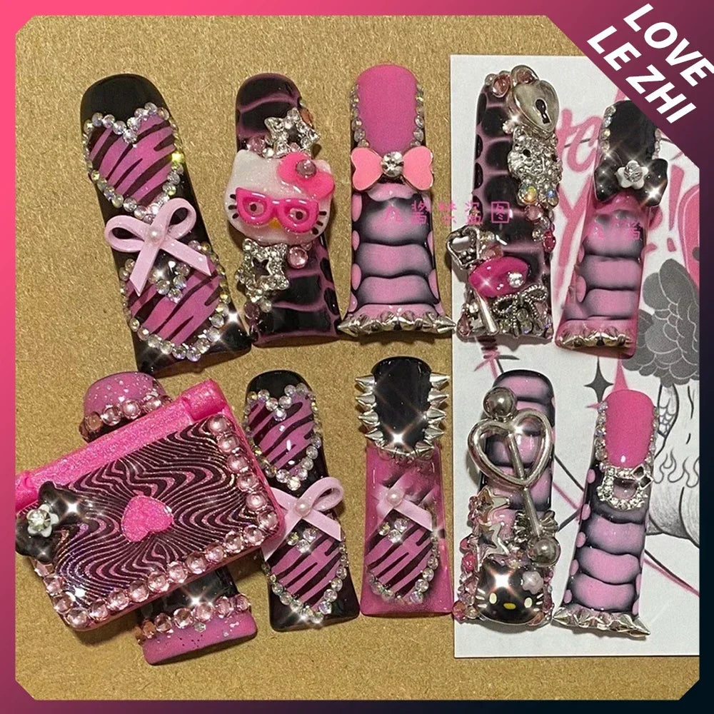 Y2K ongles hello kitty