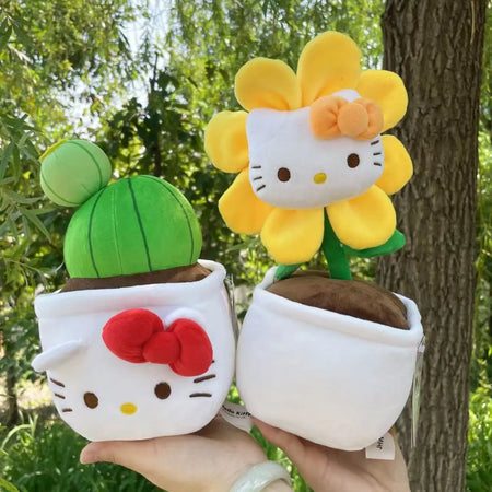 Peluche fleur Hello Kitty
