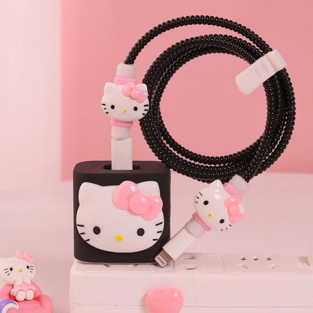 Protecteur de cable apple Hello Kitty
